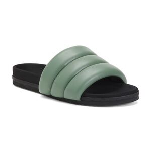 NIB ROAM Slide Sandals vegan leather SAGE green